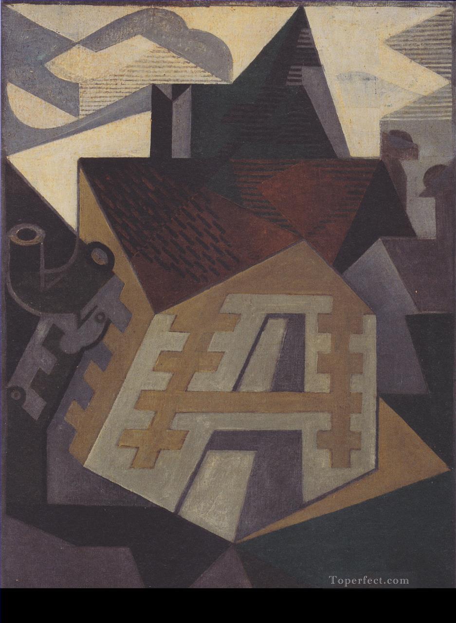 ボーリューの風景 1918年 フアン・グリ油絵